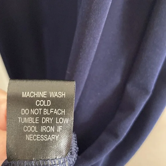 Glamour Deep Blue Asymmetrical Dress - Picture 10 of 10